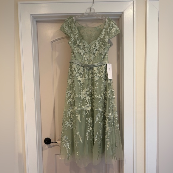 Azazie Sanna in Dusty Green Wedding Guest Mother of the Bride Dress - Picture 8 of 8